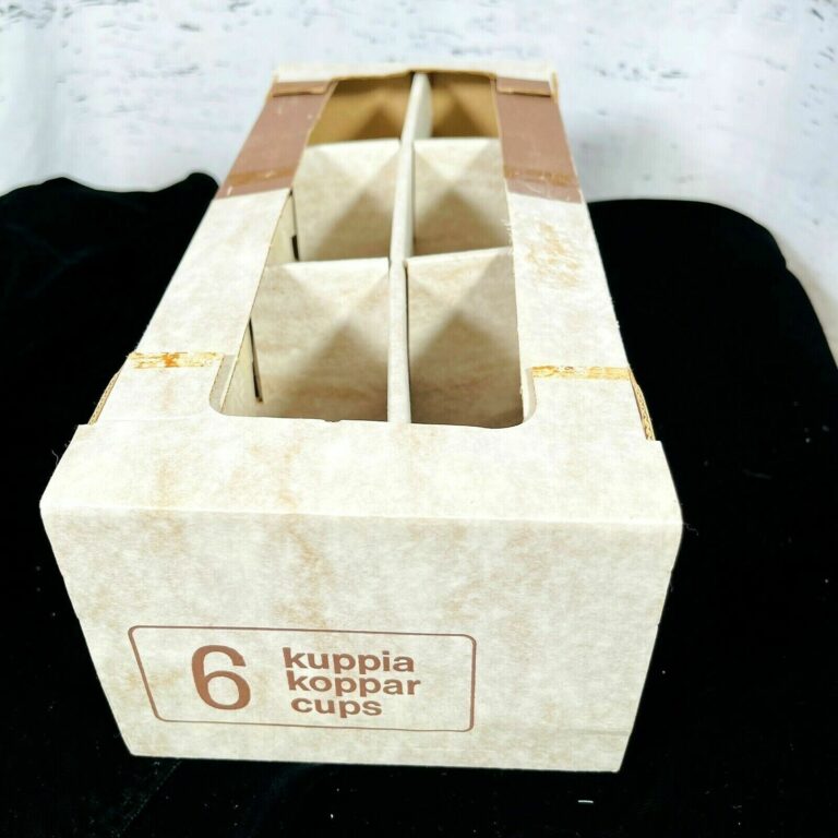 Read more about the article Arabia Finland Ruija Troubadour Pottery China Empty Box for 6 Cups EMPTY BOX