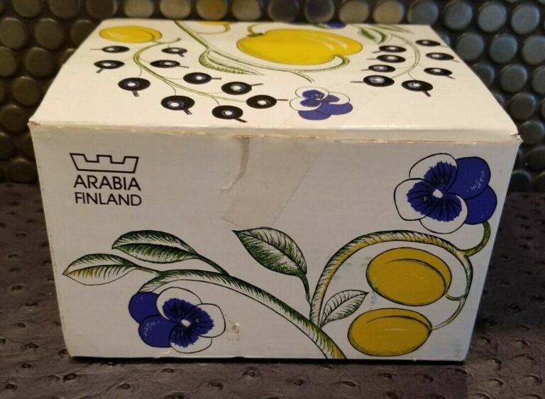 Read more about the article Arabia Finland PARATIISI 2 Cups and 2 Saucers *NEW in box-Multiple Sets Avail.