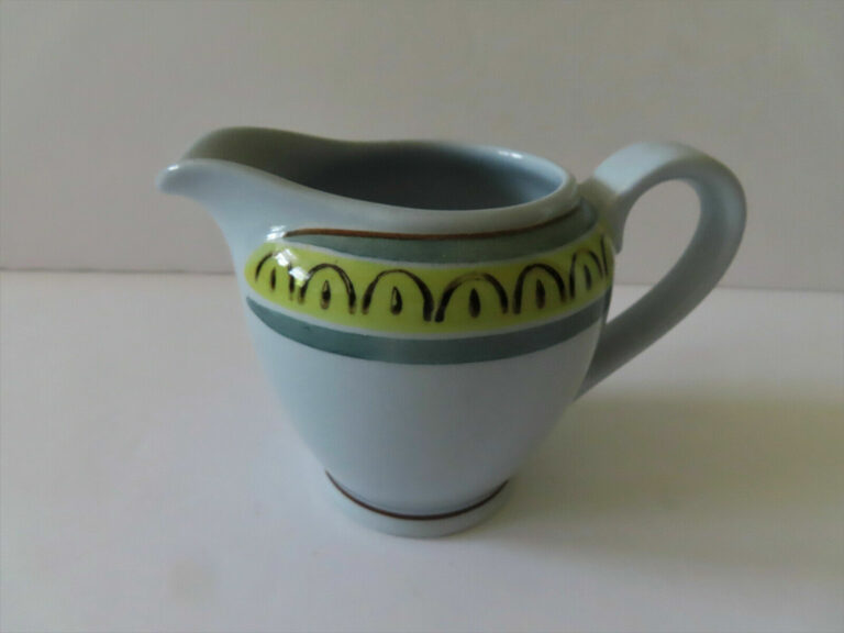 Read more about the article Arabia Crownband Hand Painted Cream Pitcher – Mint