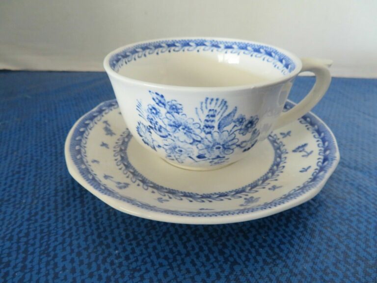 Read more about the article Arabia Finland Finn Flowers Blue Cup and Saucer