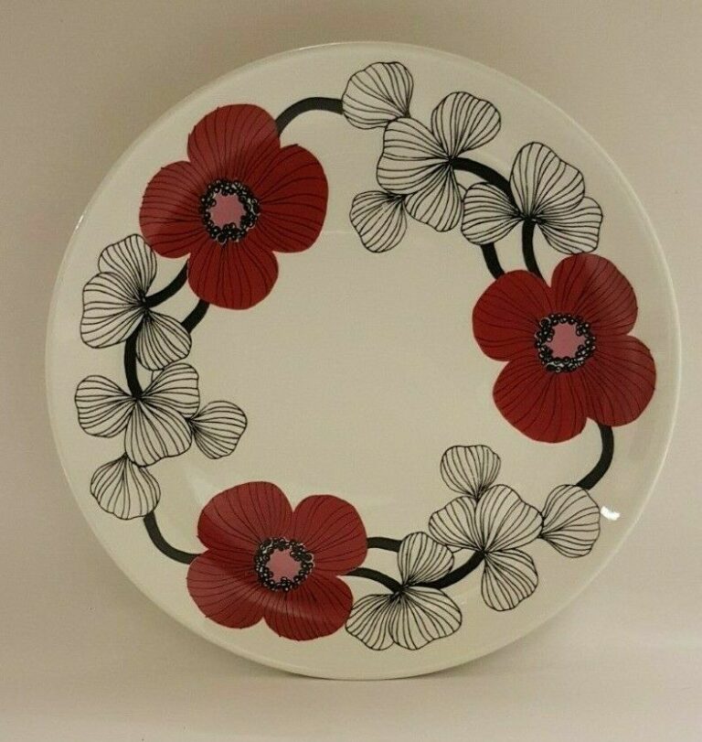 Read more about the article Esteri Tomula Isokukka Red Cake plate 170mm 1970 Arabia Finland