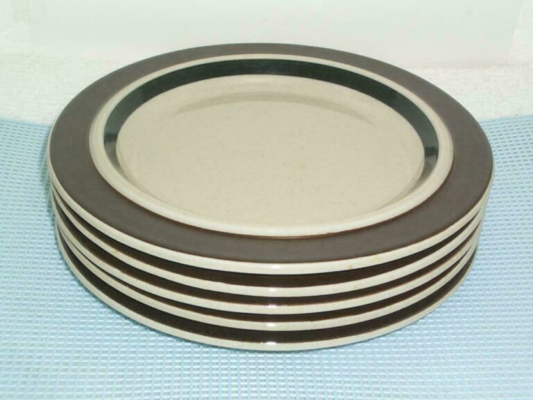 Read more about the article Arabia of Finland “RUIJA / TROUBADOUR” Set of 5 Salad Plates 8″