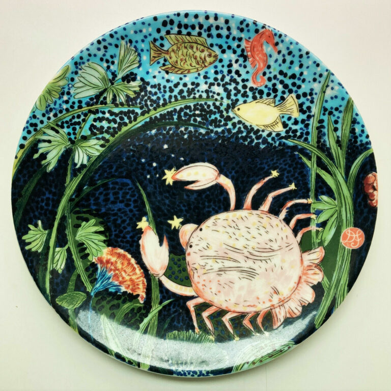 Read more about the article Arabia Finland Horoscope “Cancer” Dorrit von Fieandt Decorative Wall Plate