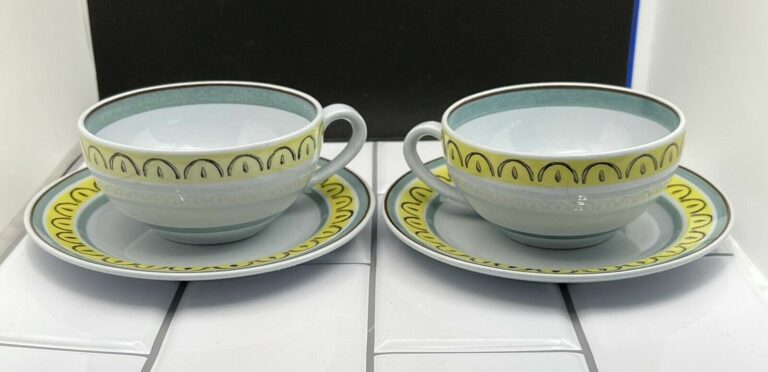 Read more about the article Set of two Arabia Finland Crown Band Cup and Saucer