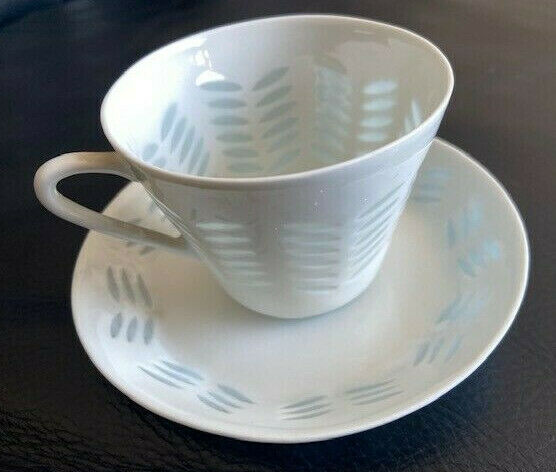 Read more about the article Arabia of Finland mid-century rice porcelain coffee cup with saucers  rare