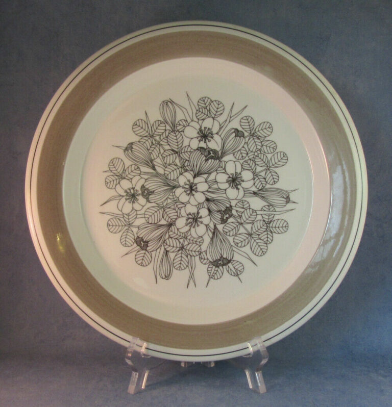 Read more about the article ARABIA OF FINLAND  Black Krokus  Vintage  Dinner Plate  Very Rare