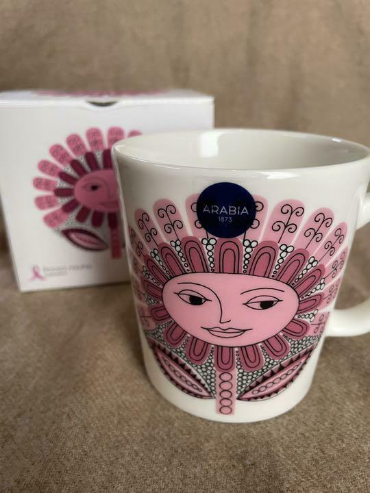 Read more about the article Arabia Dasiy Pink Ribbon Mug With Box