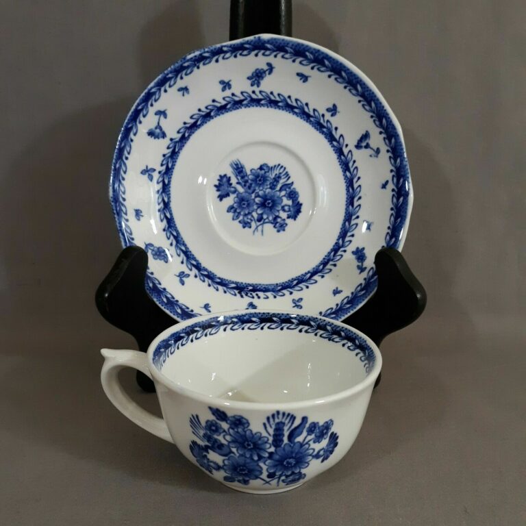 Read more about the article Vintage Arabia Finland FINN FLOWER BLUE Flat Cup and Saucer Set 1955-1970 EUC