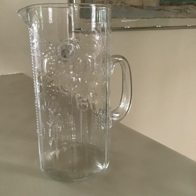 Read more about the article Vintage Oiva Toikka Flora Clear Jug Finland Iittala Arabia 1960 – 1990