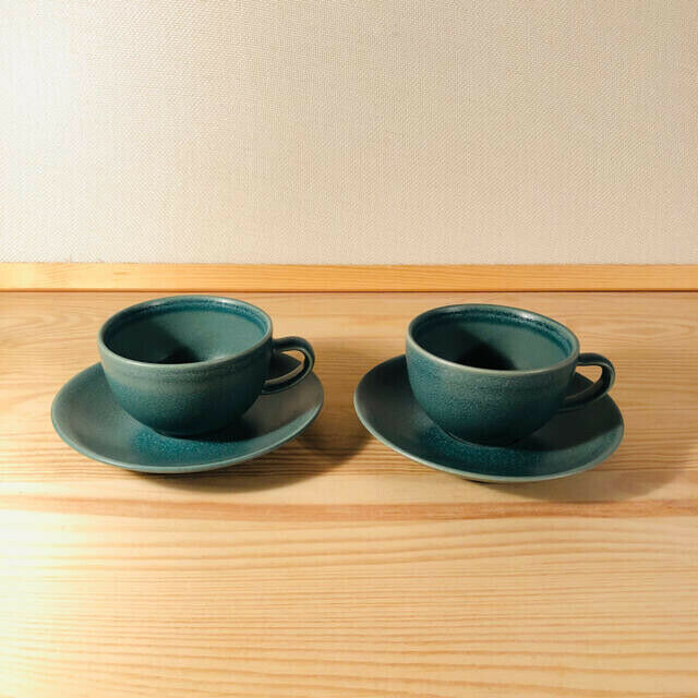 Read more about the article Arabia Finland 24H Series Cup and Saucer set Pair Green Vintage