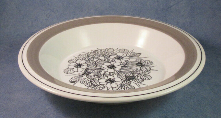 Read more about the article ARABIA OF FINLAND  Black Krokus  Vintage  Soup Plate  Very Rare