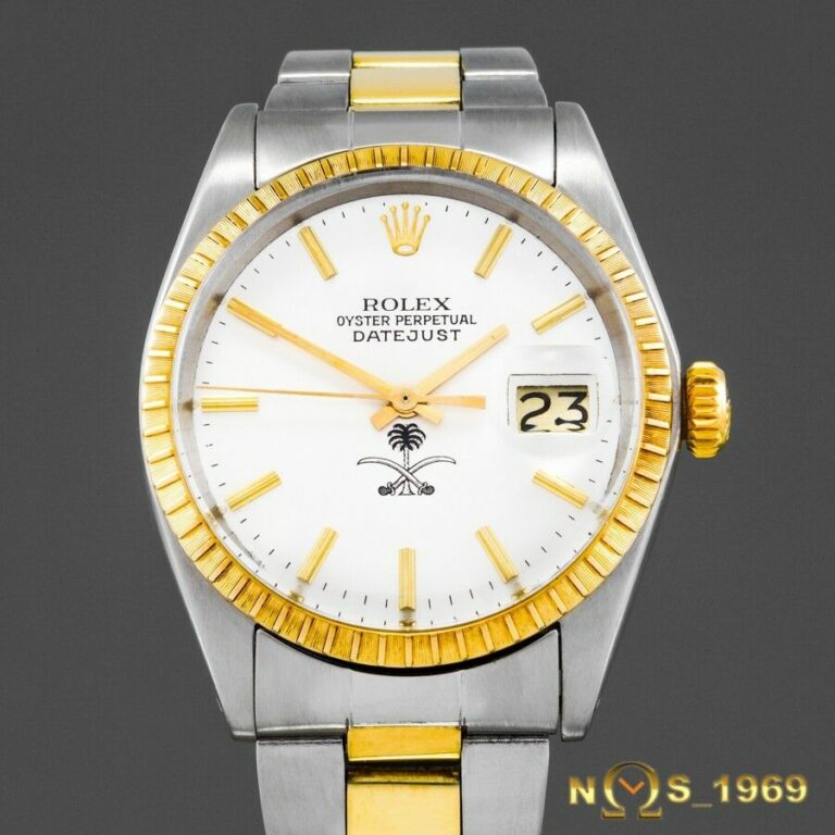 Read more about the article Rolex Oyster Perpetual  Datejust  18K Gold / Steel  SAUDI  ARABIA CREST Dial