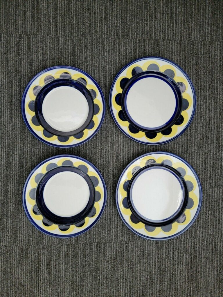 Read more about the article MCM Arabia Finland PAJU (2) Dinner Plates and (2) Soup Bowls Jaatinen-Winquist