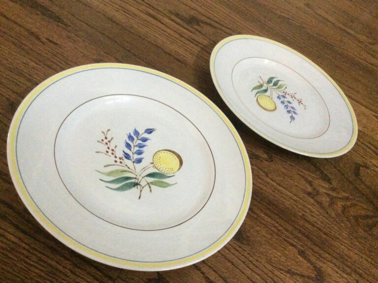 Read more about the article Vintage Arabia Finland Windflower 68 HandPainted 10 3/8” Dinner Plate Set 2