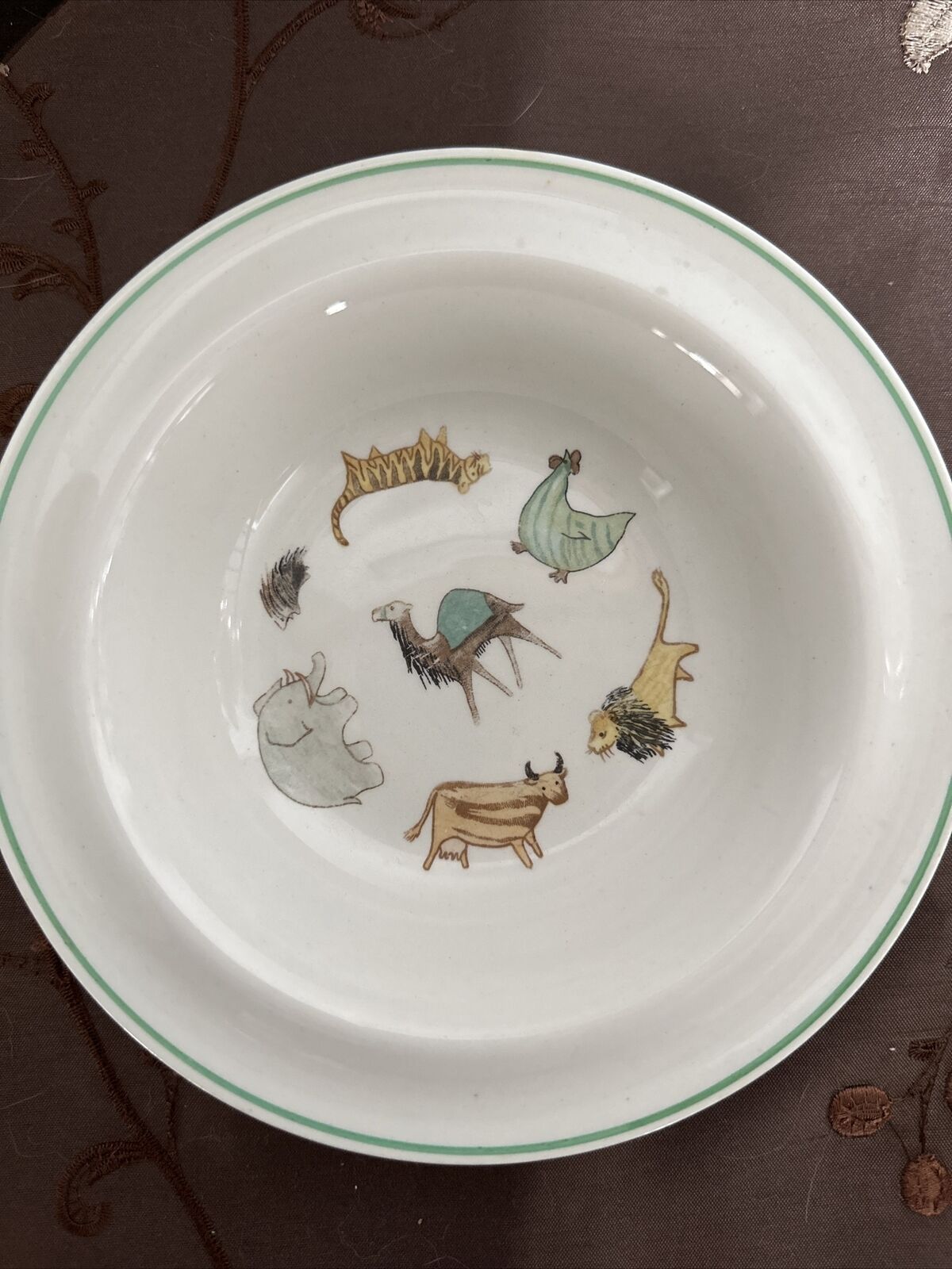 Read more about the article Arabia Finland Porcelain Plate Zoo Animal Parade Kid MCM Anja Jurrikkala Replace