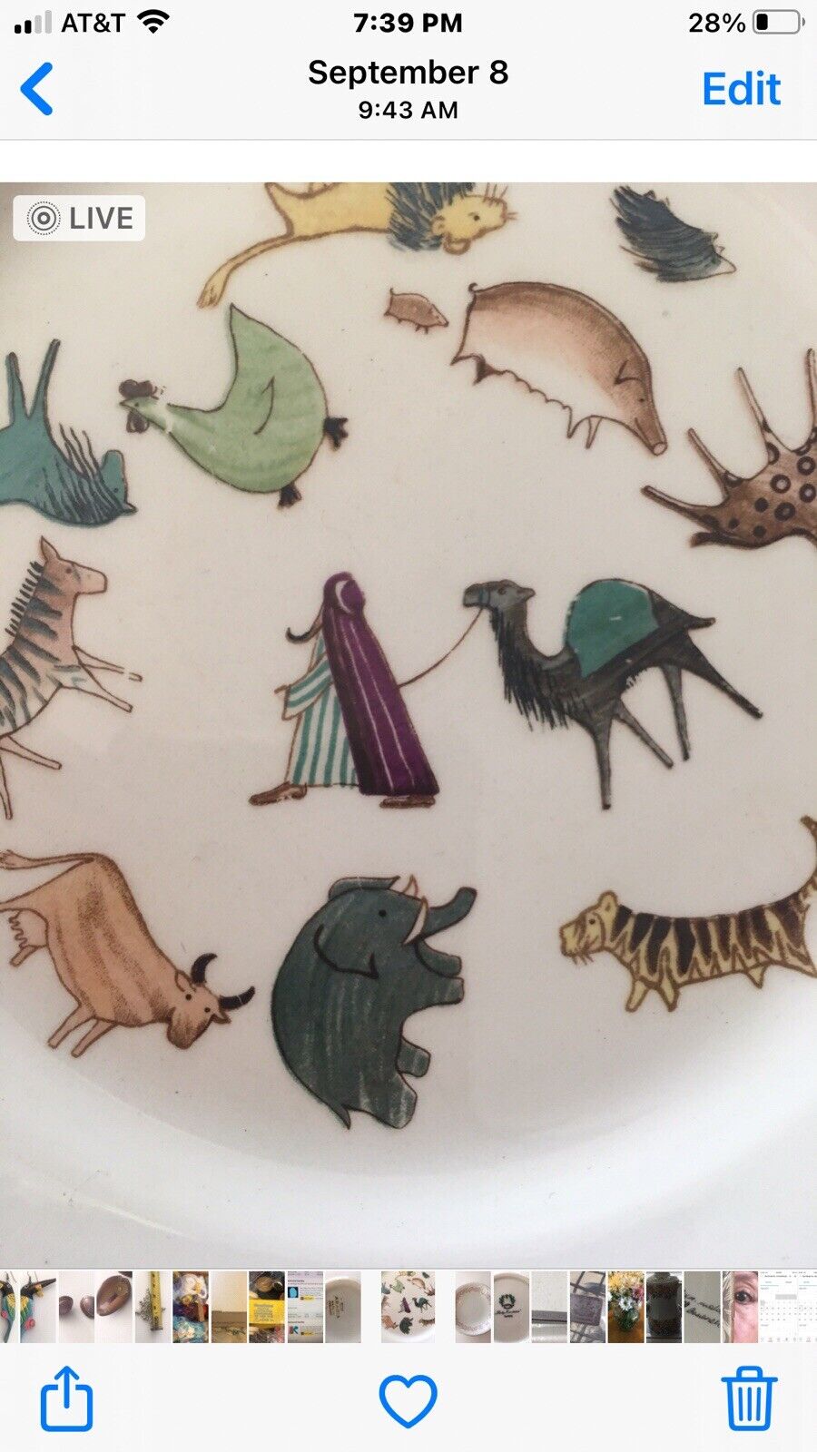 Read more about the article Vintage Arabia Of Finland Animal Parade Plate