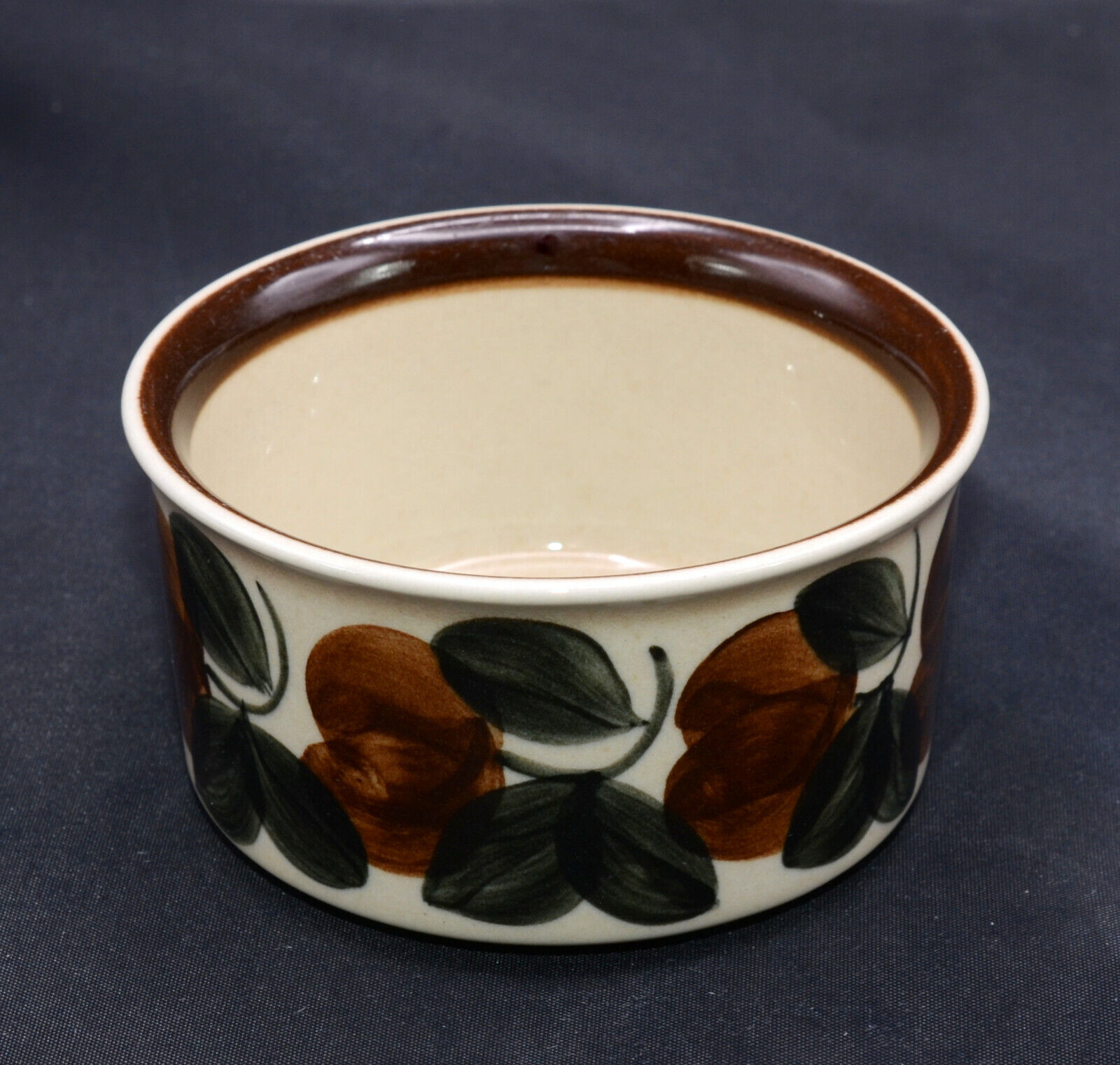 Read more about the article Arabia Finland Ruija Troubadour * OPEN SUGAR BOWL / RAMEKIN * Leaves  VGC