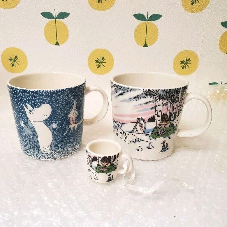Read more about the article ARABIA Moomin Mug  spring winter 2017  Right snowfall 2018  ornament (mini mug)
