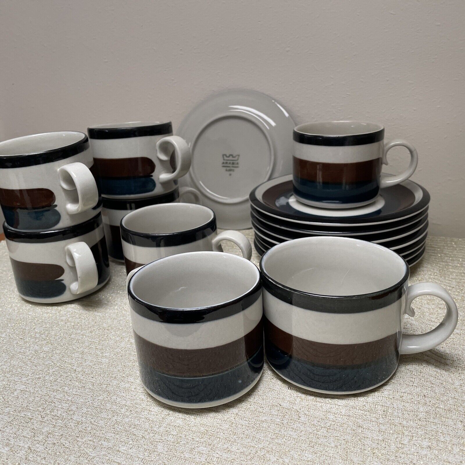 Read more about the article Arabia finland Kaira – Set Of 8 cups and saucers