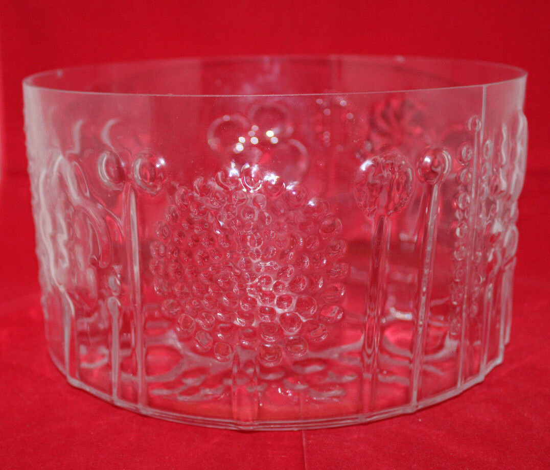 Read more about the article Nuutajarvi Iittala Arabia Finland Flora Glass Bowl 9 5/8″ Wide Clear Oiva Toikka