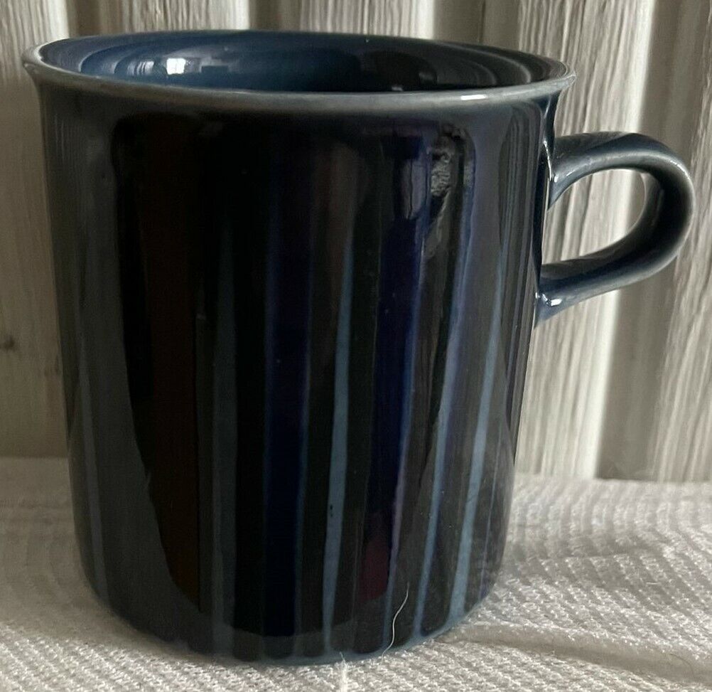 Read more about the article Arabia Finland Blue Kosmos Coffee Cup Very Rare Gunvor Olin-Gronqvist