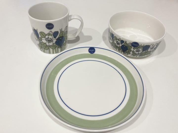 Read more about the article Arabia Finland Krokus Plate Mug Cup Bowl 3set