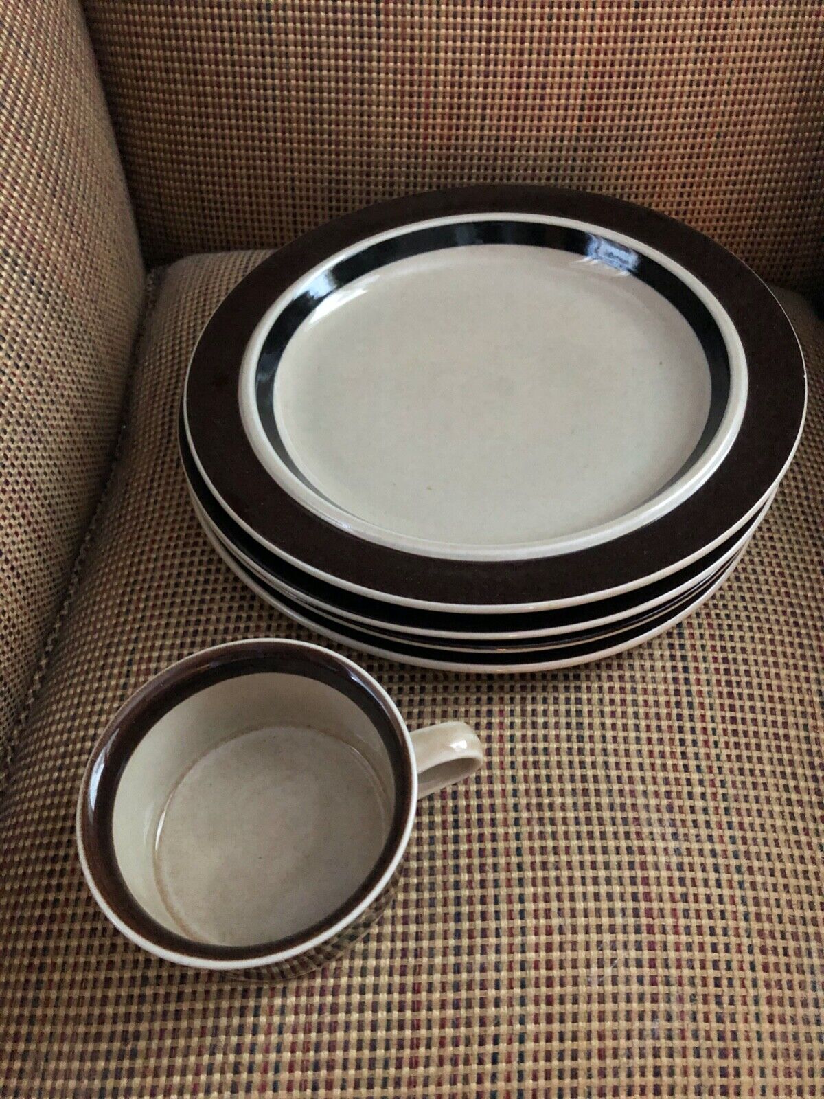 Read more about the article RUIJA TROUBADOUR ARABIA of Finland-10” Dinner Plates (4) and Flat Cup-EX!