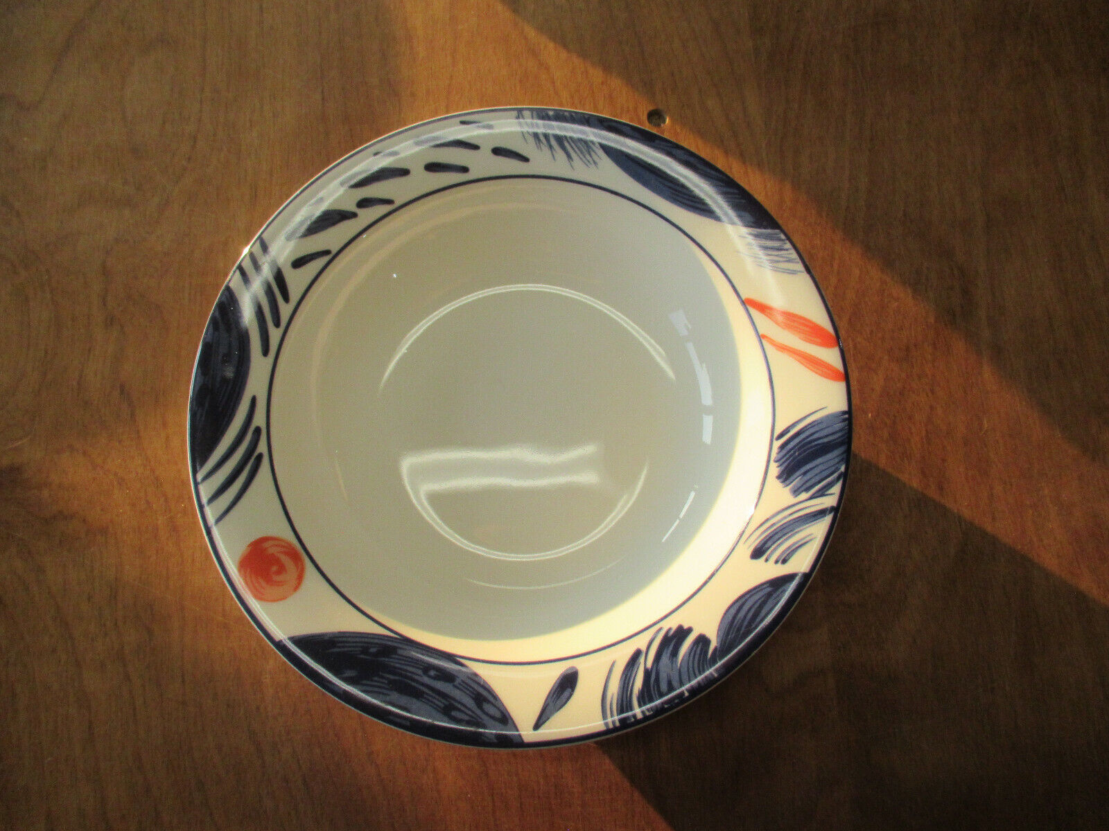 Read more about the article Arabia Finland ARCTICA NOVA Rim Soup Bowl 8″ Red Blue 1 ea   2 available