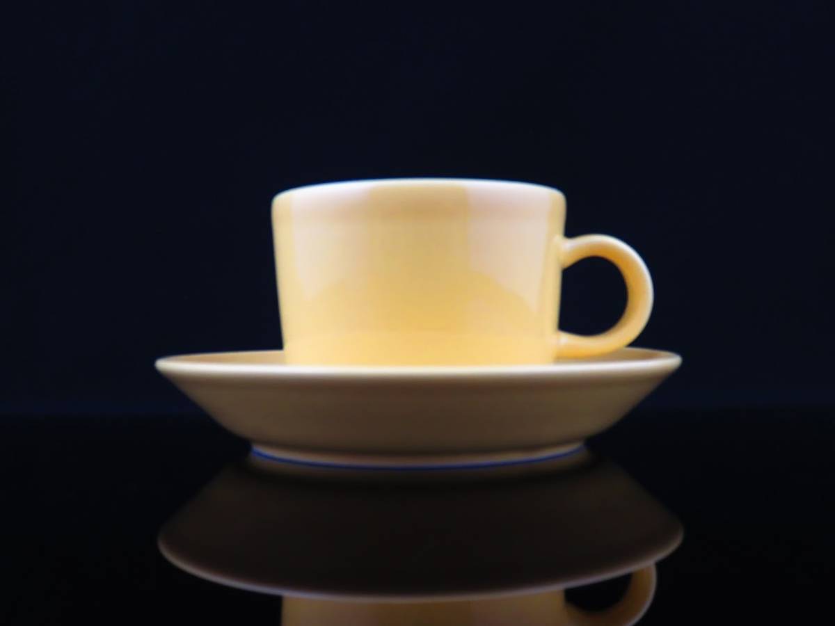 Read more about the article Arabia Teema Tea Cup Saucer Kai Frank Kaj Franck Yellow