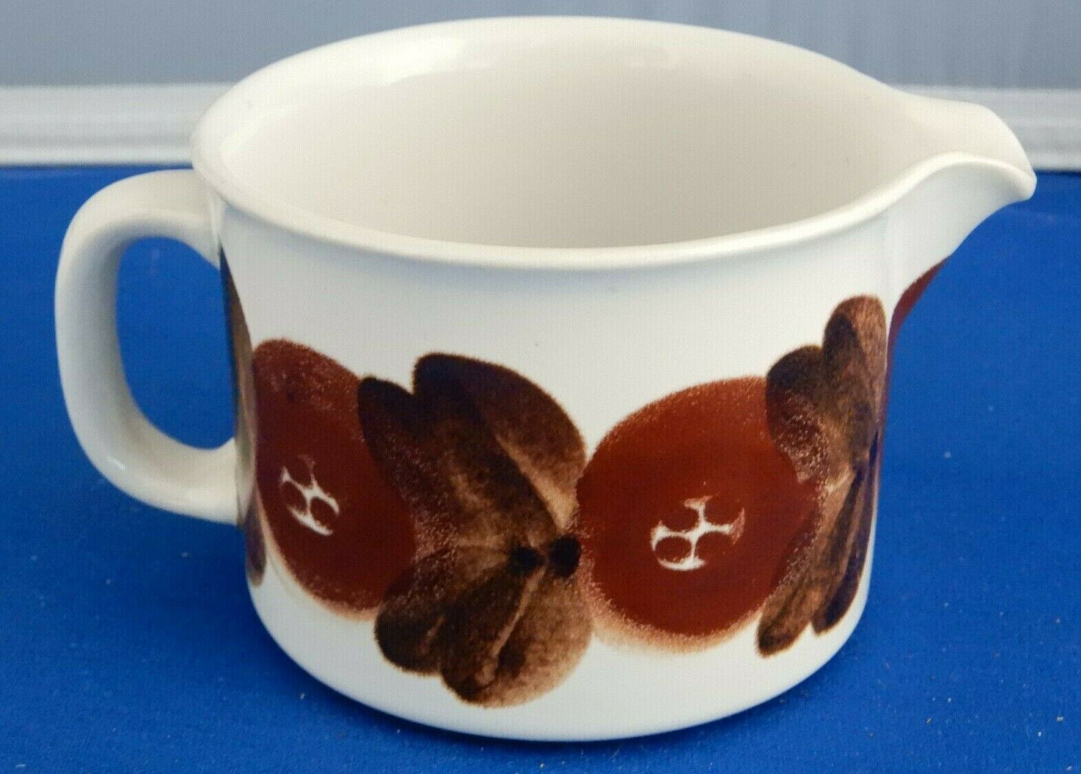 Read more about the article Anemone Rosmarin Brown by Arabia Finland – Creamer 2 5/8″ T x 3 1/2″ Wide UNUSED