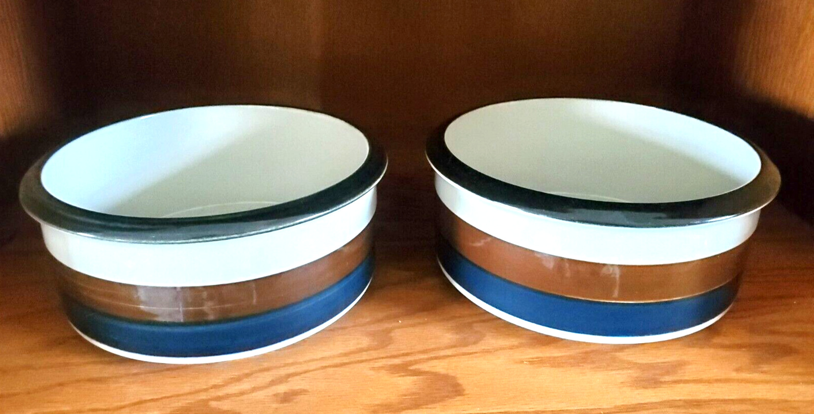 Read more about the article 2 Vintage Kaira-Arabia Brown and Blue  Serving Bowls-Made in Finland 1968-1972