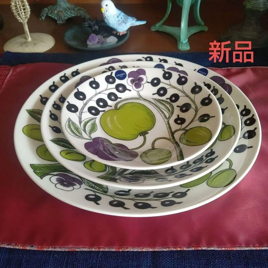 Read more about the article Arabia Paratiisi Purple Plate 26cm 21cm 16.5cm 3 types set