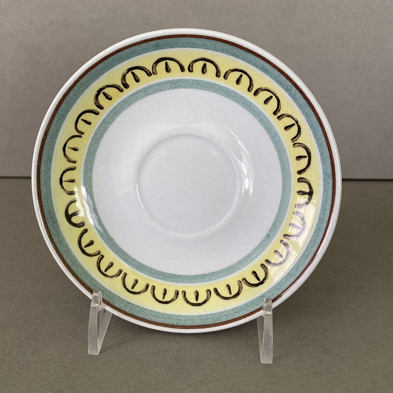 Read more about the article Vintage ARABIA Finland CROWN BAND 4 1/2″ Demitasse Saucer – Handpainted