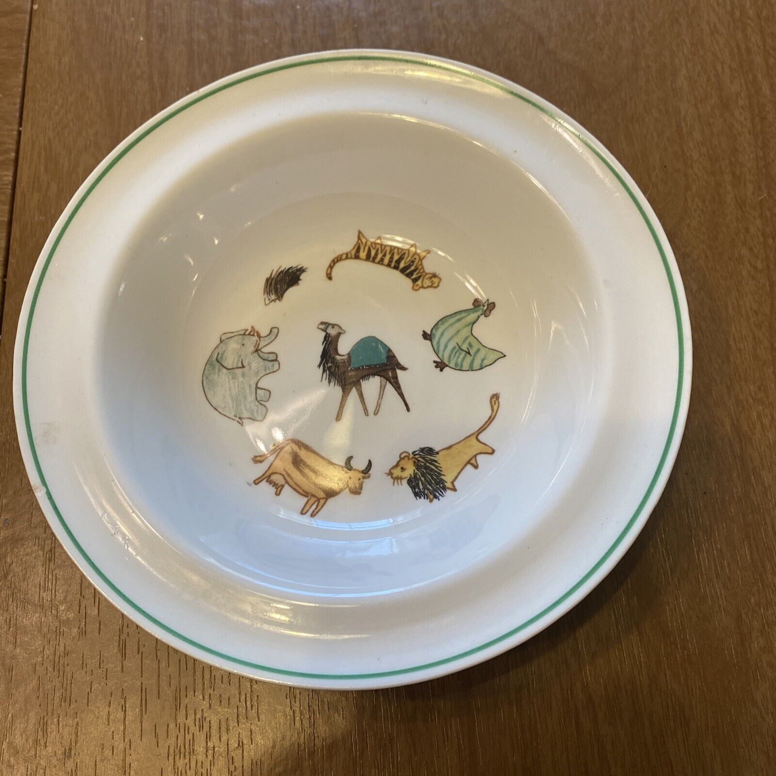 Read more about the article Vintage 1963 Arabia Finland Child’s Noah’s Ark Animal Parade  Bowl