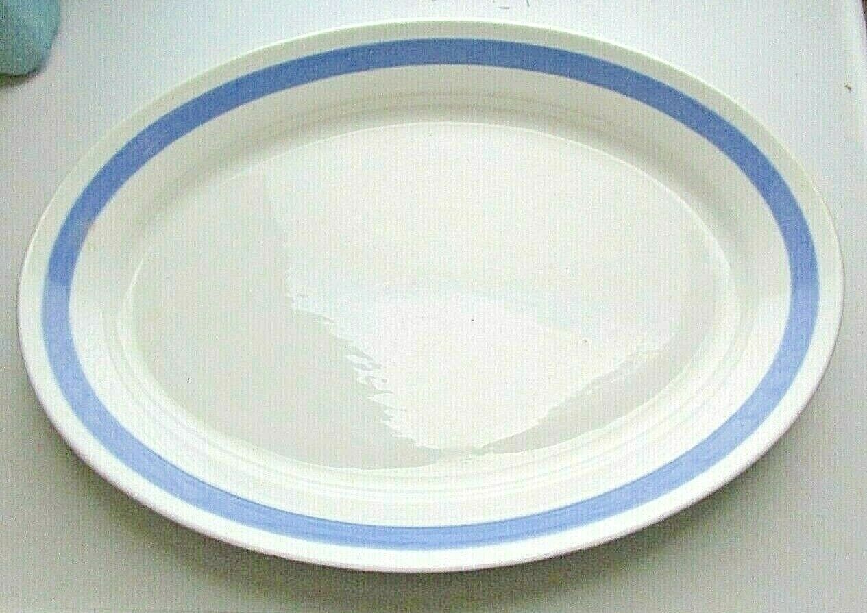 Read more about the article Vintage DANISH MODERN ARABIA OF FINLAND DD-36 RIBBONS BLUE 14-1/4″ OVAL PLATTER