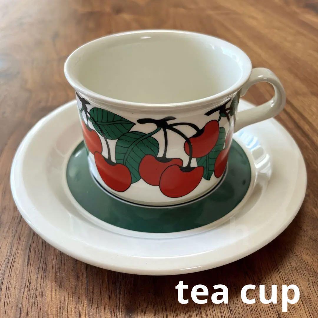 Read more about the article Arabia Kirsikka Tea Cup Saucer Vintage