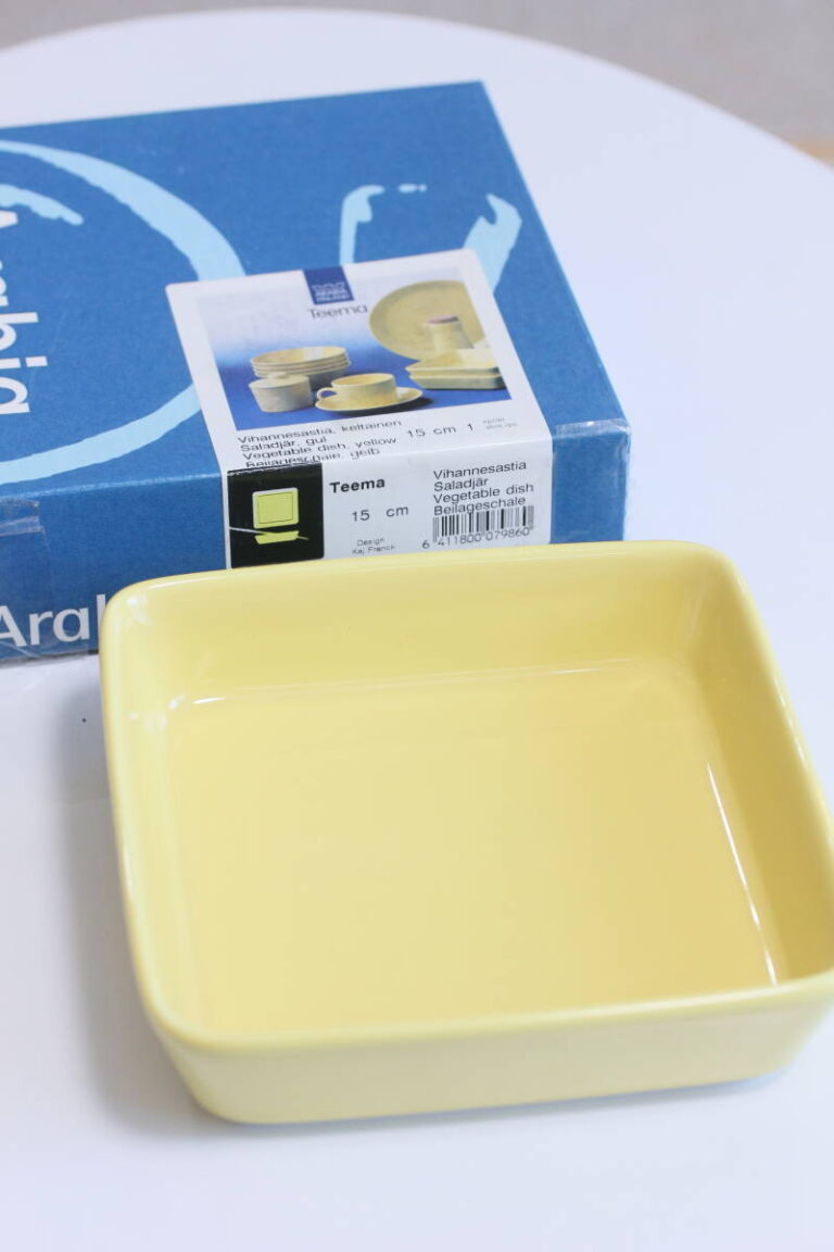 Read more about the article 30249 Teema Square Plate Iittala  Yellow Arabia Finland Tableware