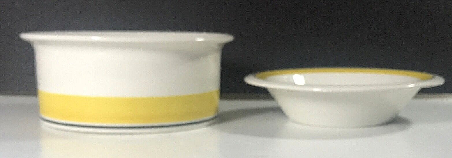 Read more about the article Arabia of Finland Faenza Yellow 2 Serving Soup Cereal Bowls