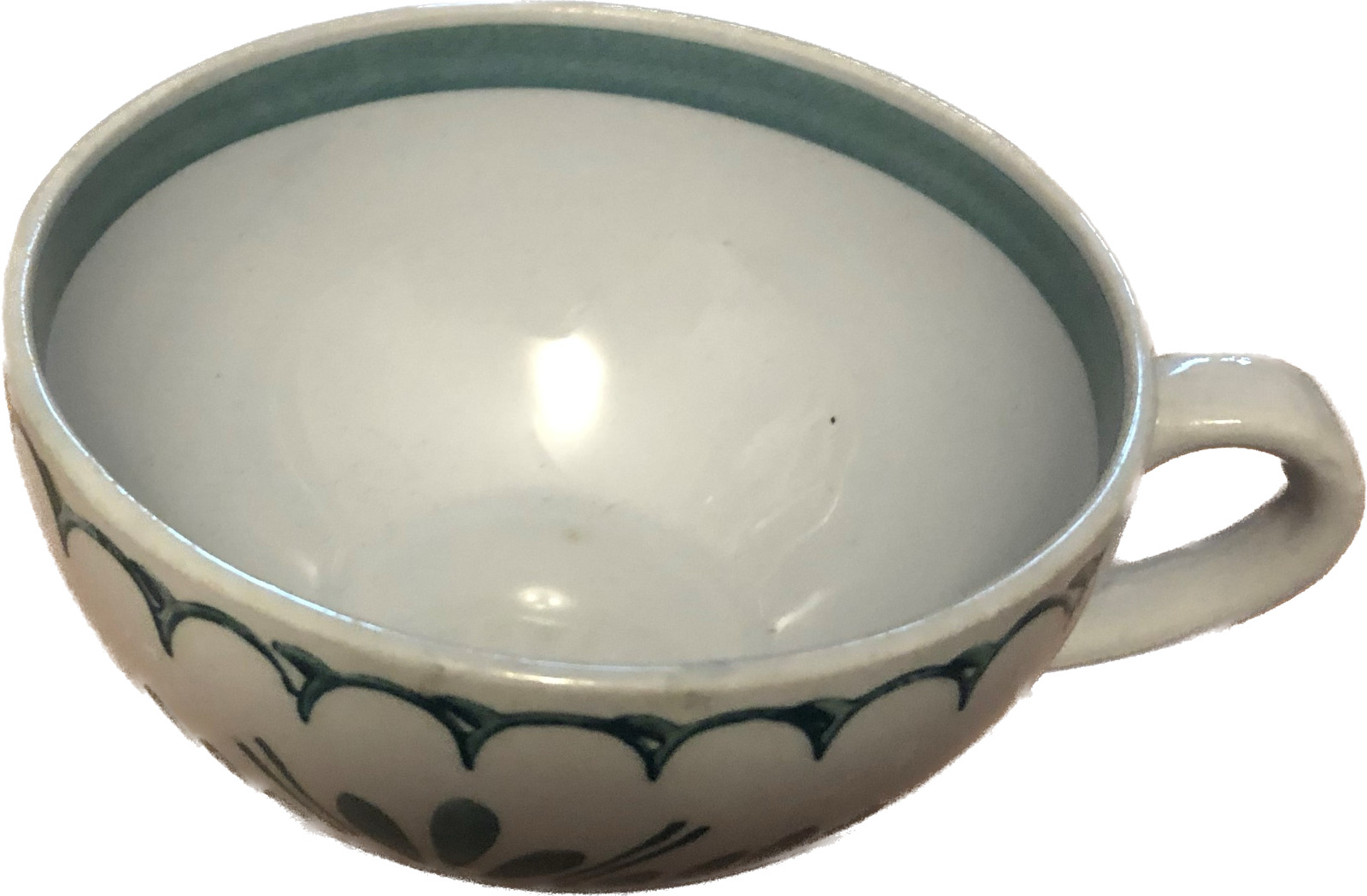 Read more about the article Arabia Finland Green Thistle Tea Cup 1949-1964 Made In FINLAND