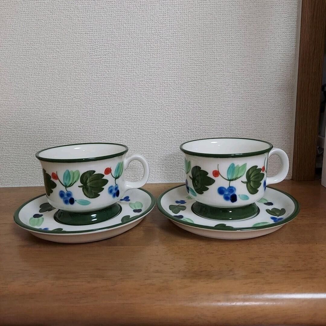 Read more about the article Arabia Finland Palermo 2 pieces of coffee mugs and saucers JP Rare home