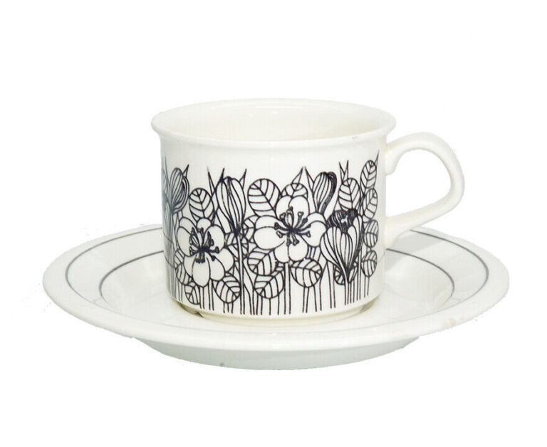 Read more about the article Arabic Vintage Crocus Coffee Cup Saucer Arabia Krokus Nordic Tableware Esteri To