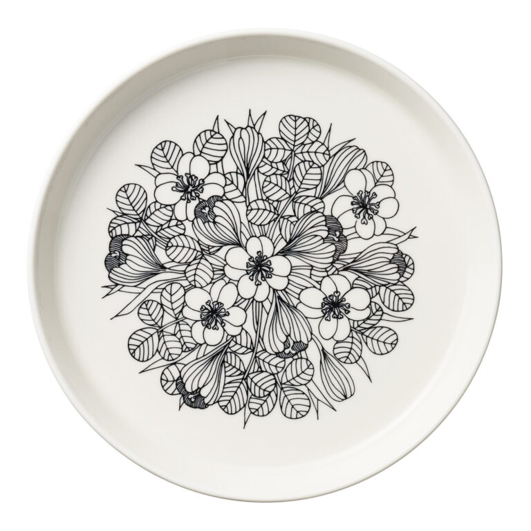 Read more about the article Krokus Crocus Plate Black and White 19 cm Arabia