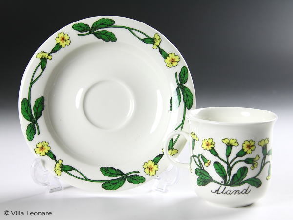 Read more about the article ARABIA #4 Arctica Yellow Flower Cup Saucer Demitasse