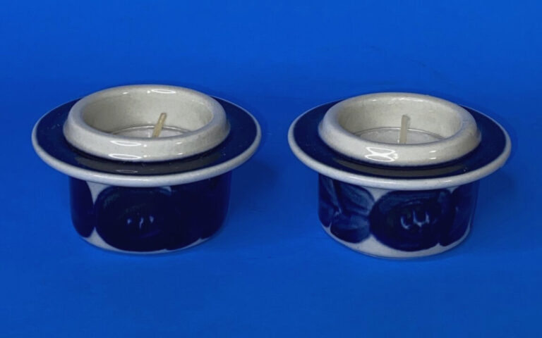 Read more about the article Arabia Anemone Blue Finland  Egg Cup  Lot of 2  Hard to Find  Rare