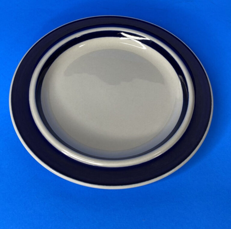 Read more about the article Arabia Finland Anemone Blue MCM 8″ Salad Plate  Nice Cond  good replacement