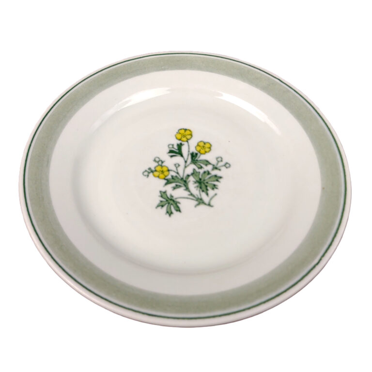 Read more about the article Vintage ARABIA FINLAND Suvi Yellow Flower 6.5″ Bread Plate Mid-Century Cottage