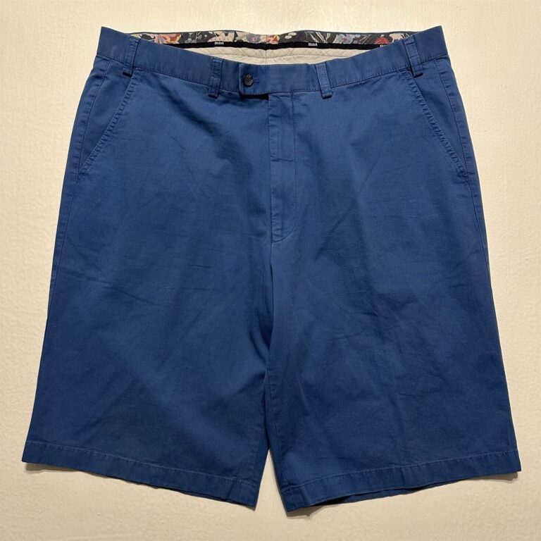 Read more about the article Hiltl 38 x 10″ Blue Ultimate Trousers ZE200 Flex Cotton Twill Chino Shorts