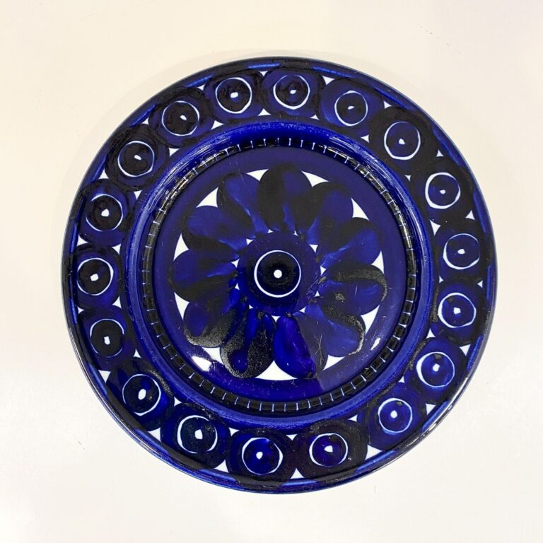 Read more about the article Arabia of Finland Valencia Blue Salad Plate 7.5″ Vintage Mid Century