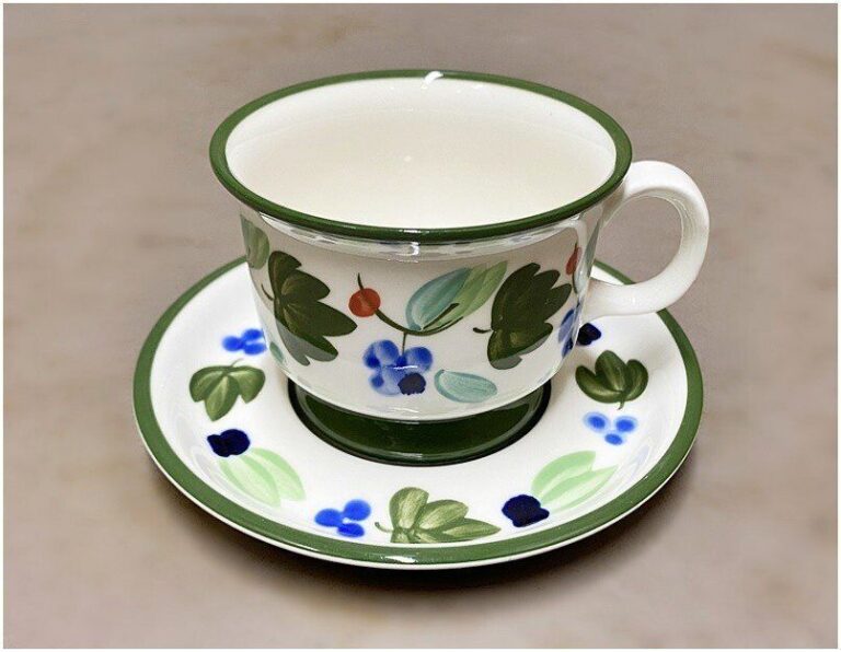 Read more about the article Arabia Palermo Cup Saucer Vintage Nordic Pottery Western Tableware Rs0616-8