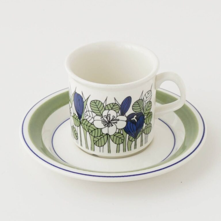 Read more about the article No.2 Arabia Crocus Vintage Krokus Demitasse Cup Saucer Color Green